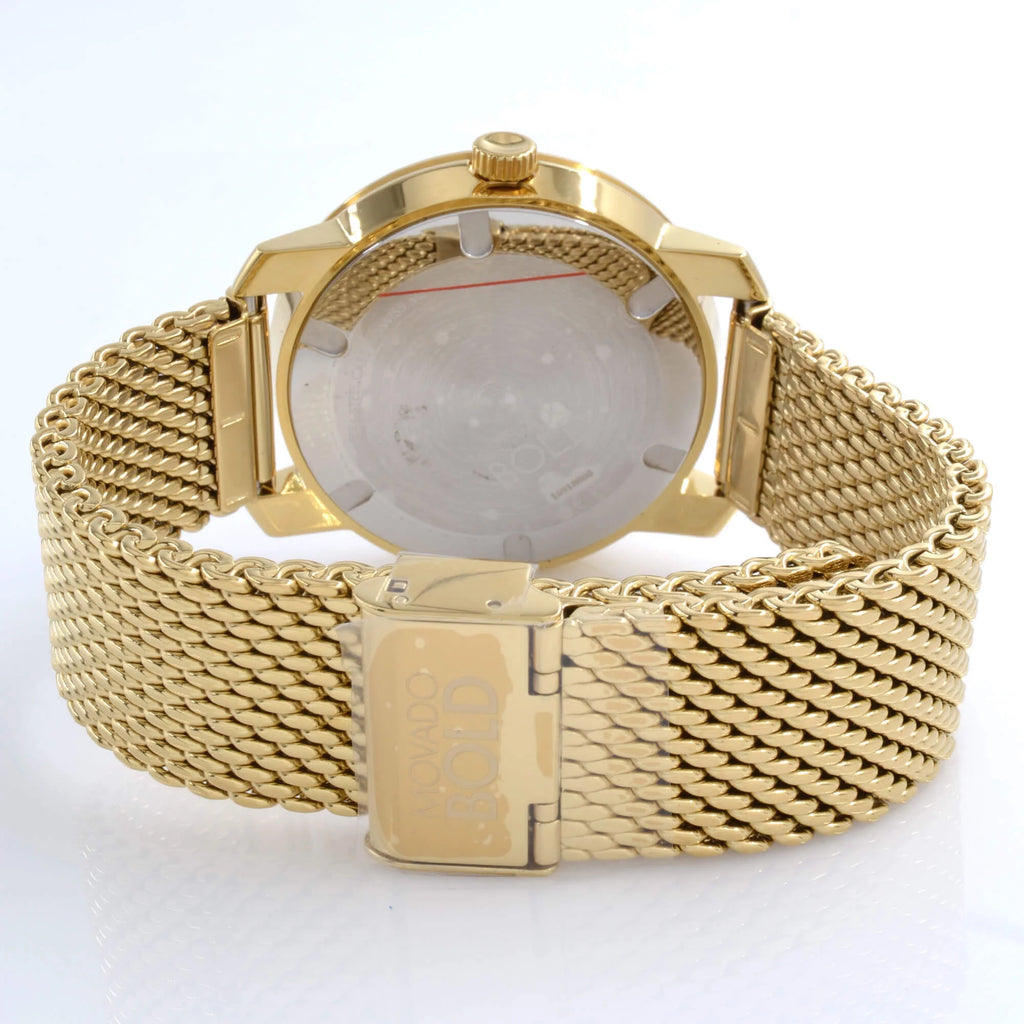 Gold-Tone Mesh Mens Watch U2534