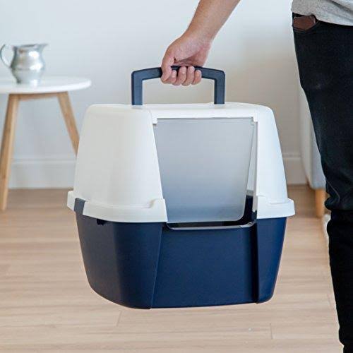Navy Jumbo Cat Litter Box I24189