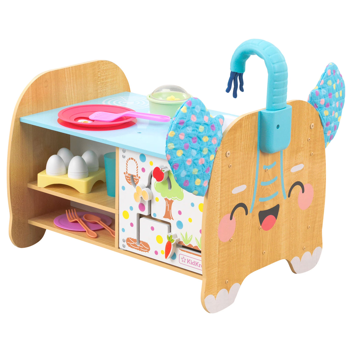 Wooden Toddler Kitchen Activity Center with 23 Accessories T431657