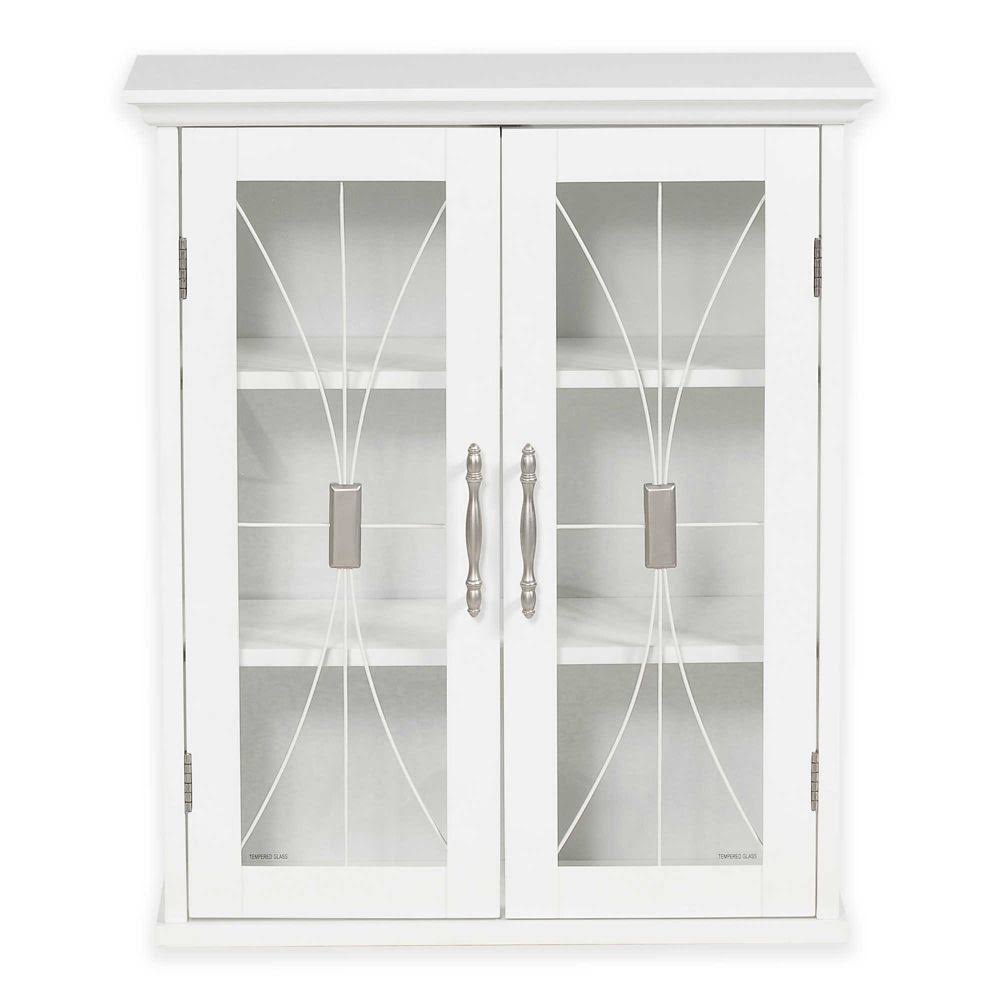2-Door White Wall Cabinet E45662