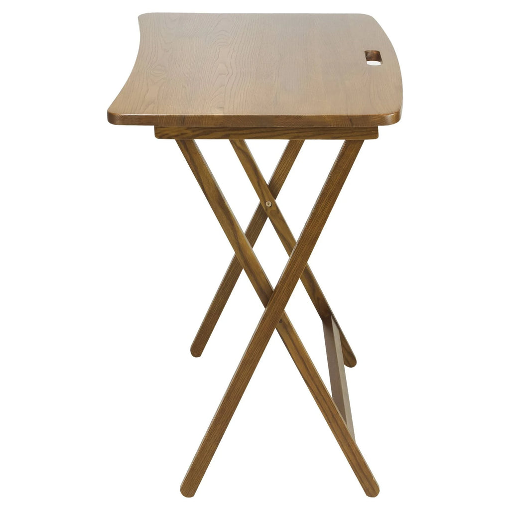 Solid American Red Oak Folding Table Q65269