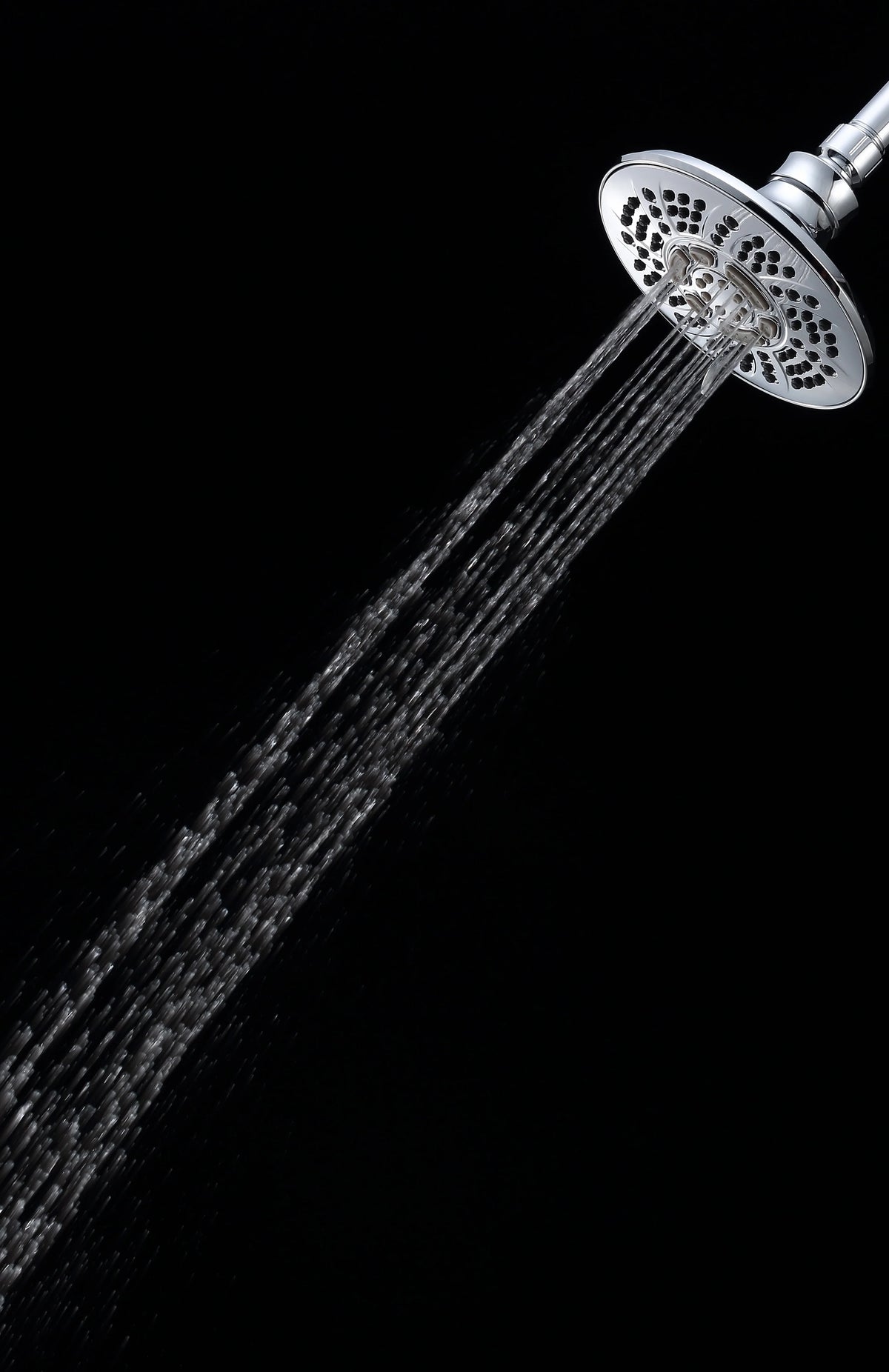 6-Setting Large Chrome Shower Head with Rub-Clean Nozzles T5160
