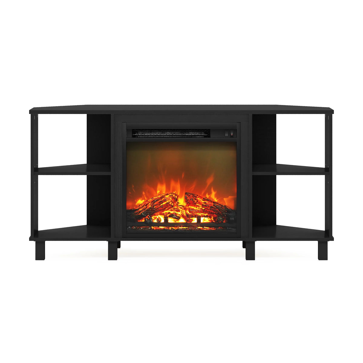 Corner Fireplace TV Stand with Metal Leg for TV up to 55 Inches K62712