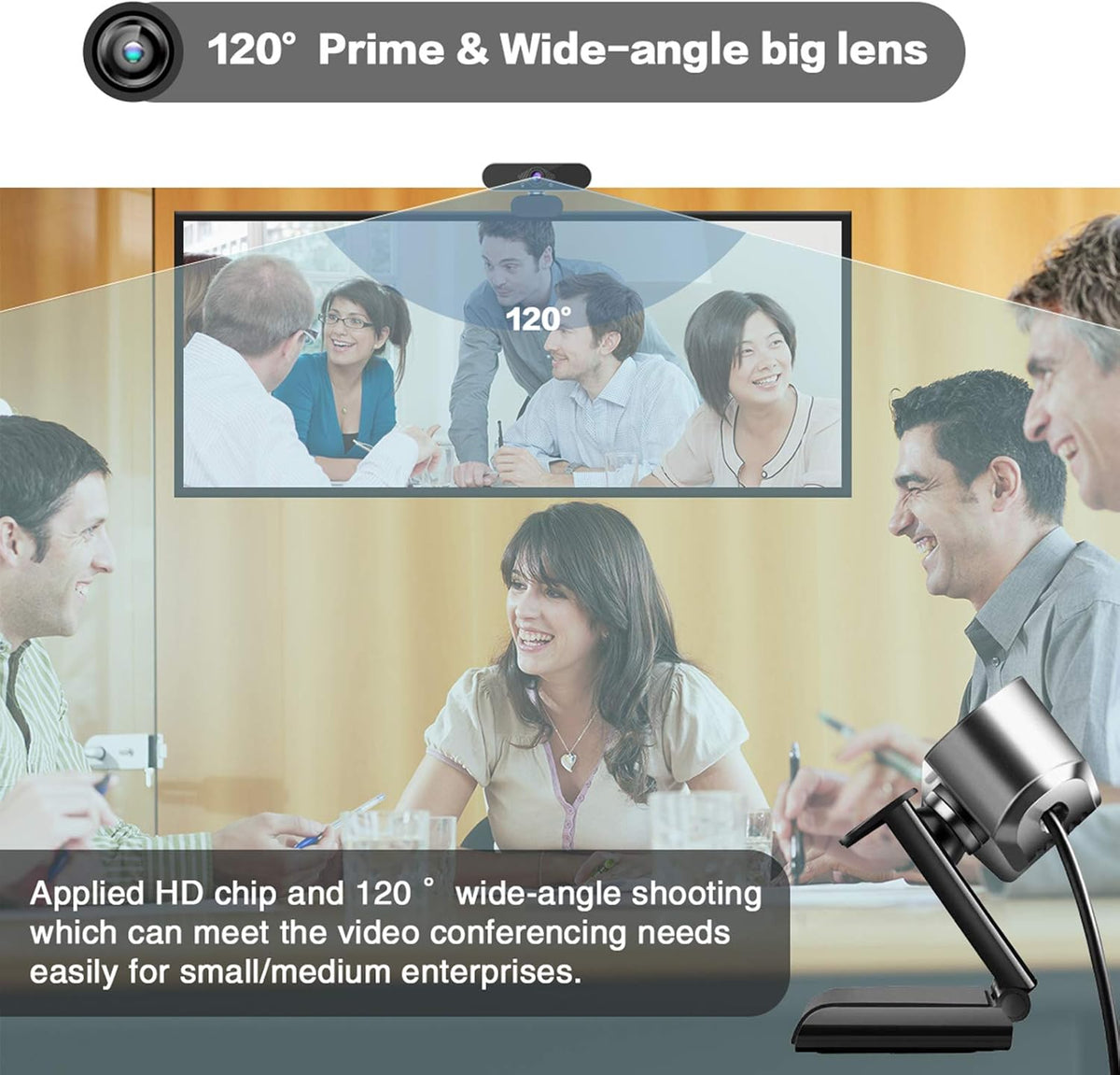 1080p HD USB Webcam with Microphone I407