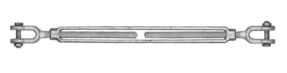 5/8in x 12in Jaw/Jaw Turnbuckle Galv Z9927