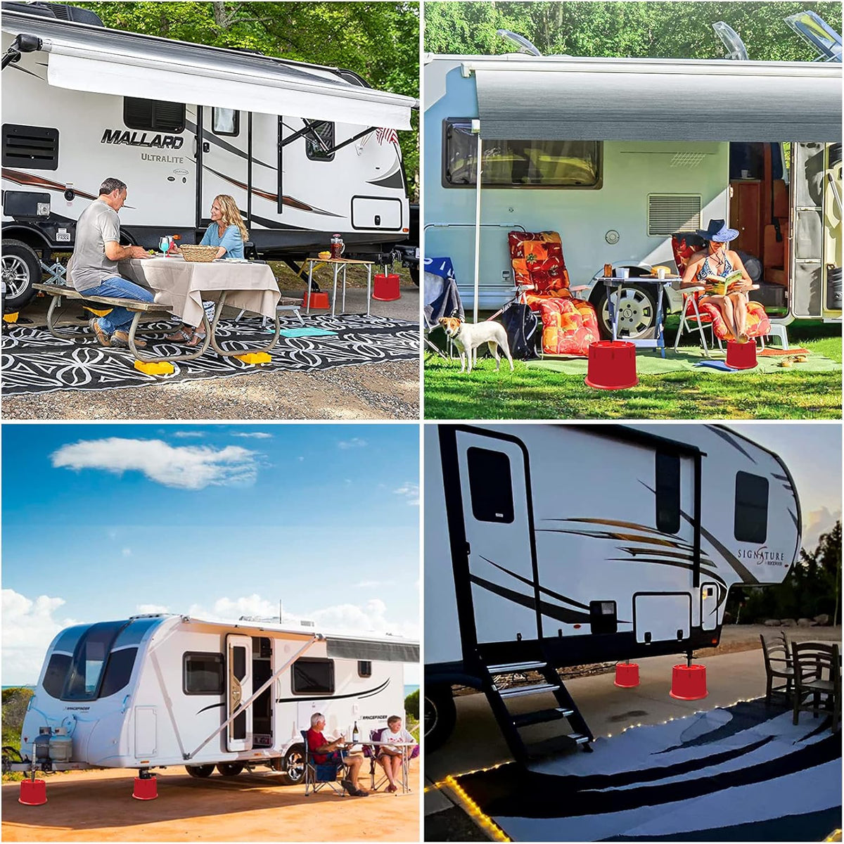 Jack Block for RV Travel Trailer, Fifth Wheel, Popup Camper, Toy Hauler, Supports up to 10000 lbs per Block K875381
