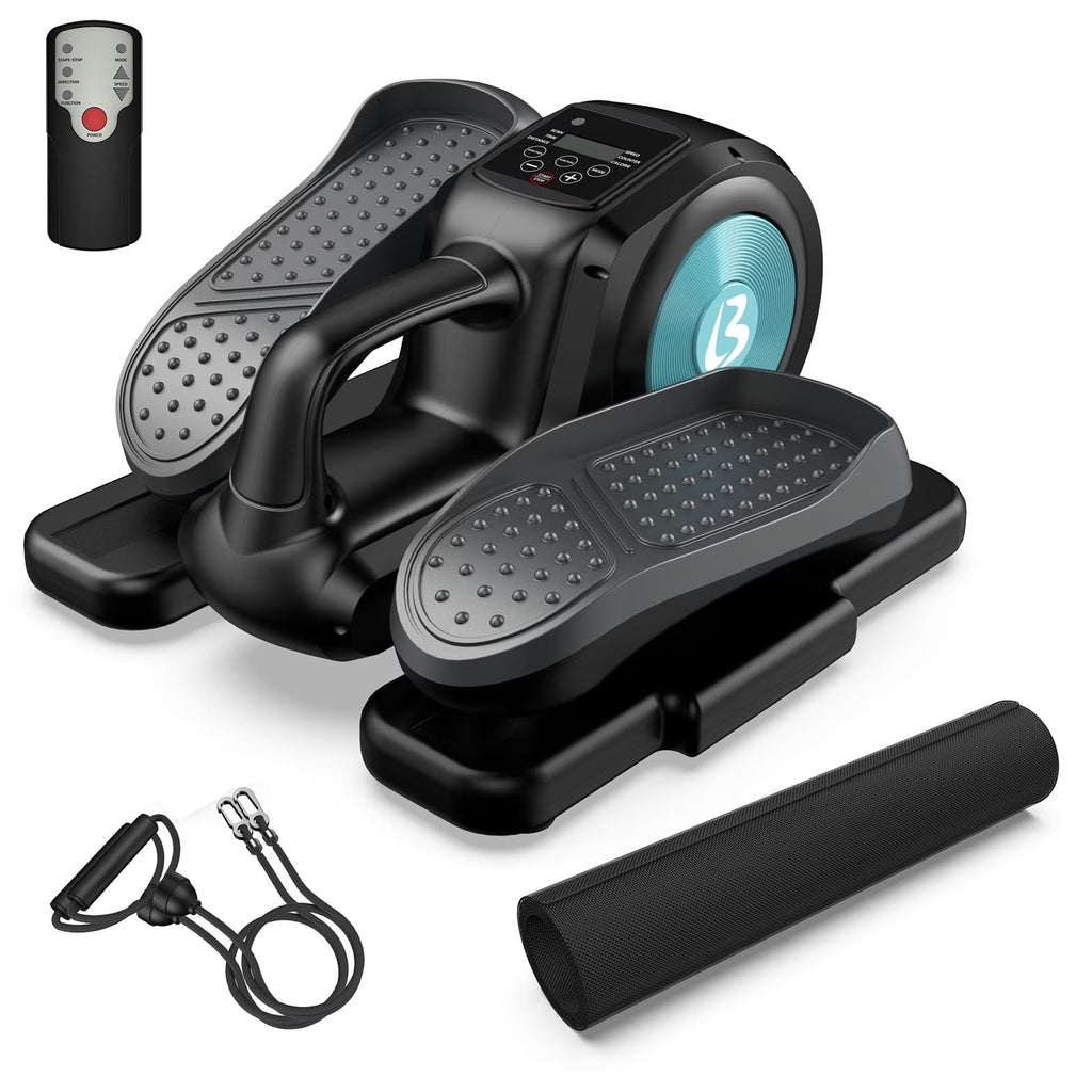 Under Desk Magnetic Elliptical Trainer with LCD Monitor Black T868986