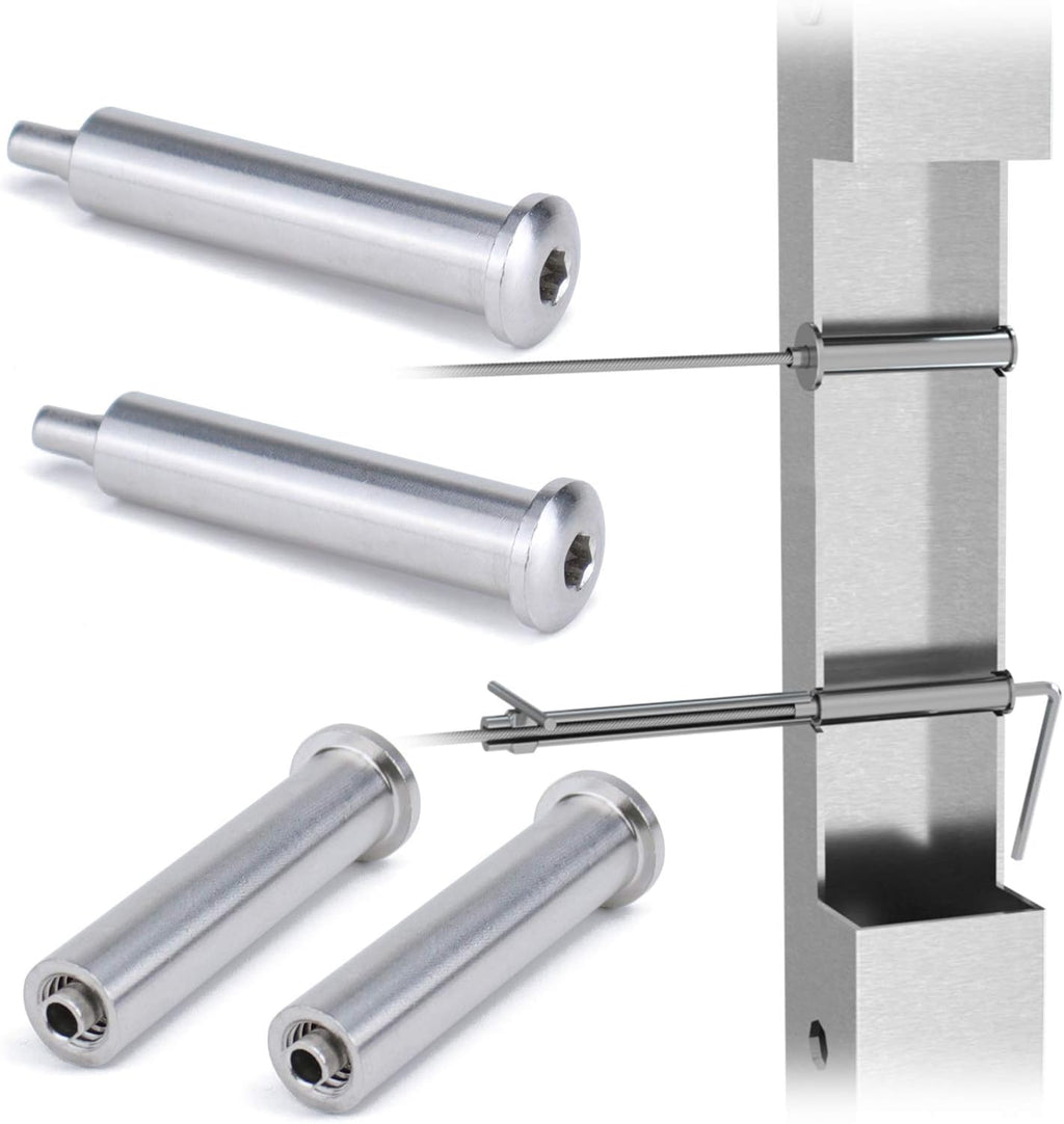20 Pack Hidden Cable Railing Kit 1/8 System for Wood & Metal Post K641100