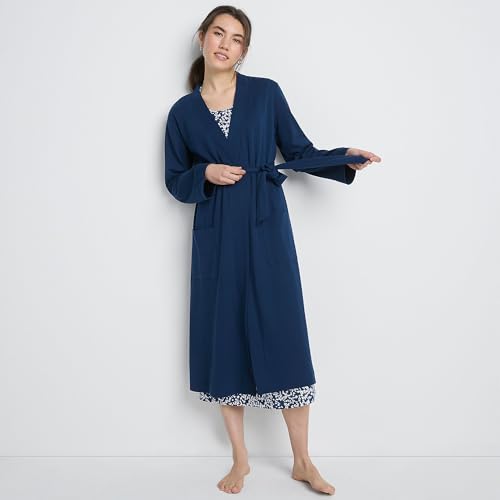 Women's Cotton Long Sleeve Midcalf Robe U118