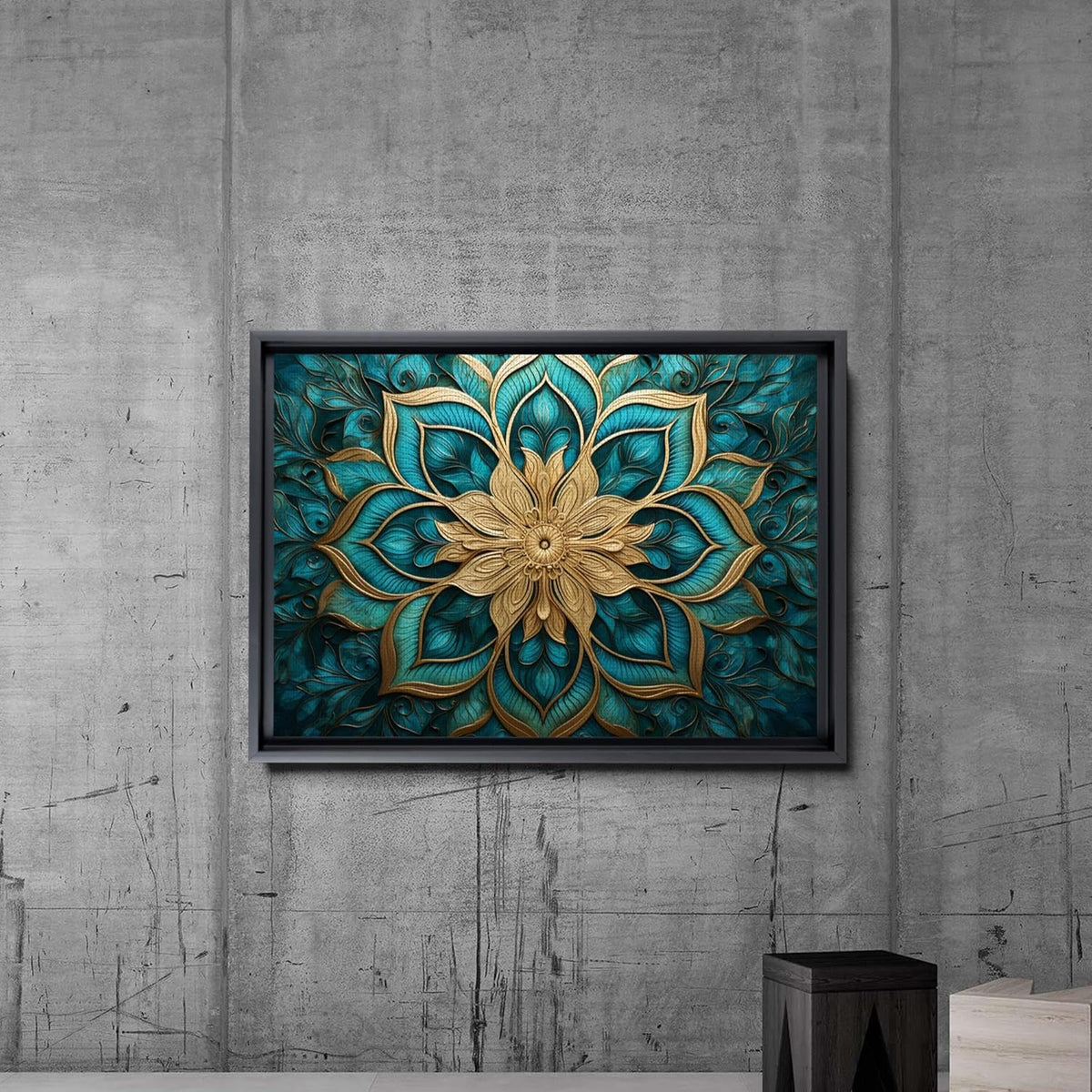 Vintage Mandala Flowers Wall Art Z7972