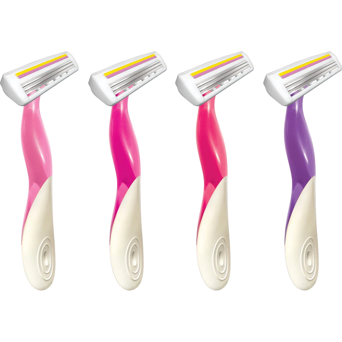 Scented Women's Disposable Razor, 3 Blade, 4 Pack Q2201