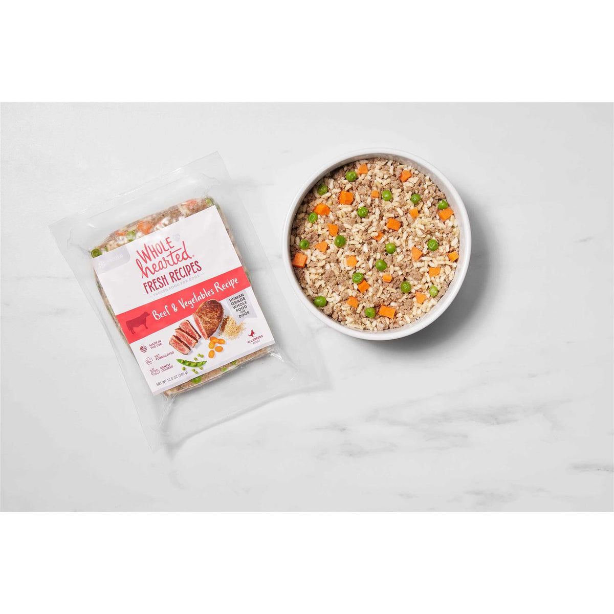 Frozen Beef Recipe Dog Food T1882