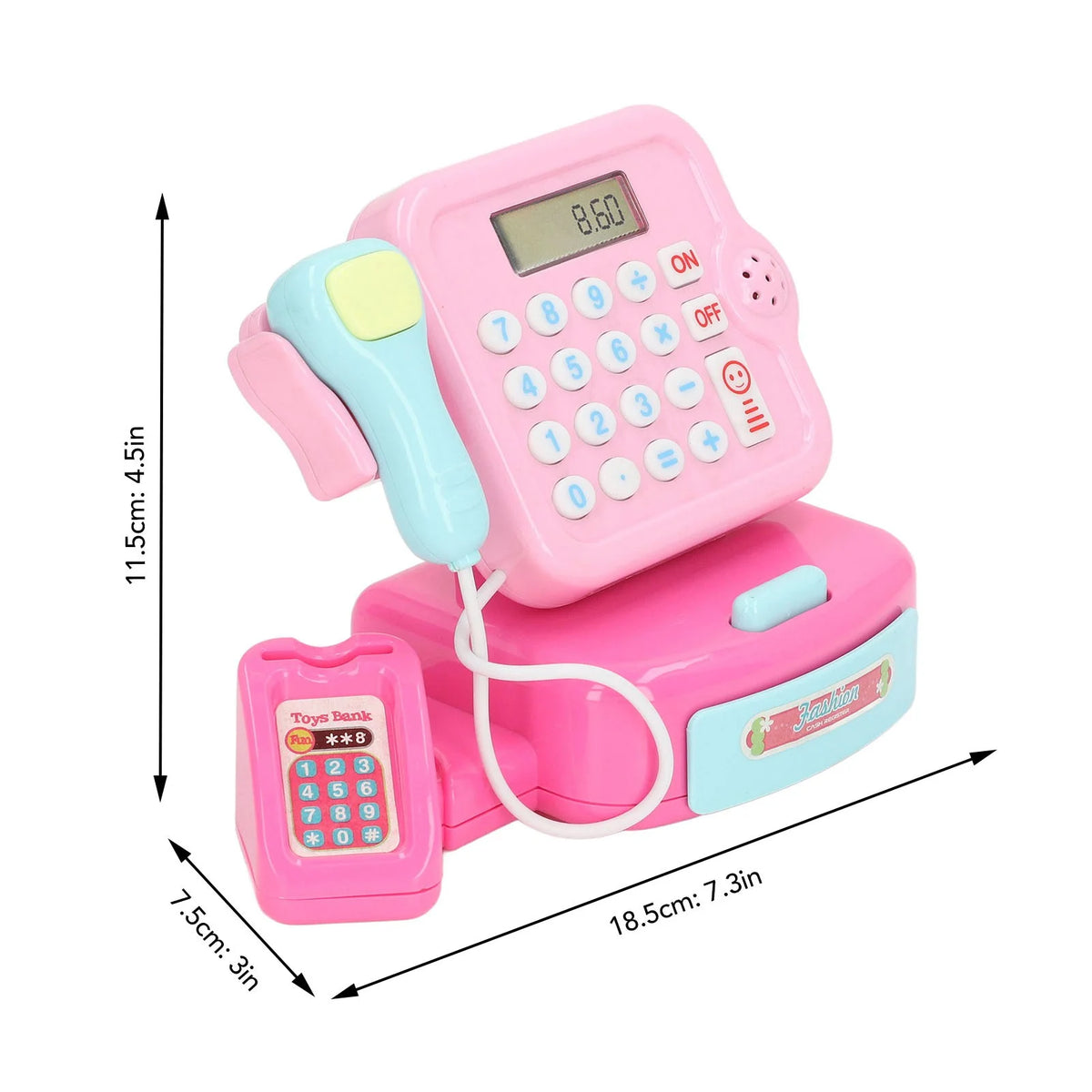 Cash Register Toy Electronic Pretend Play J3274