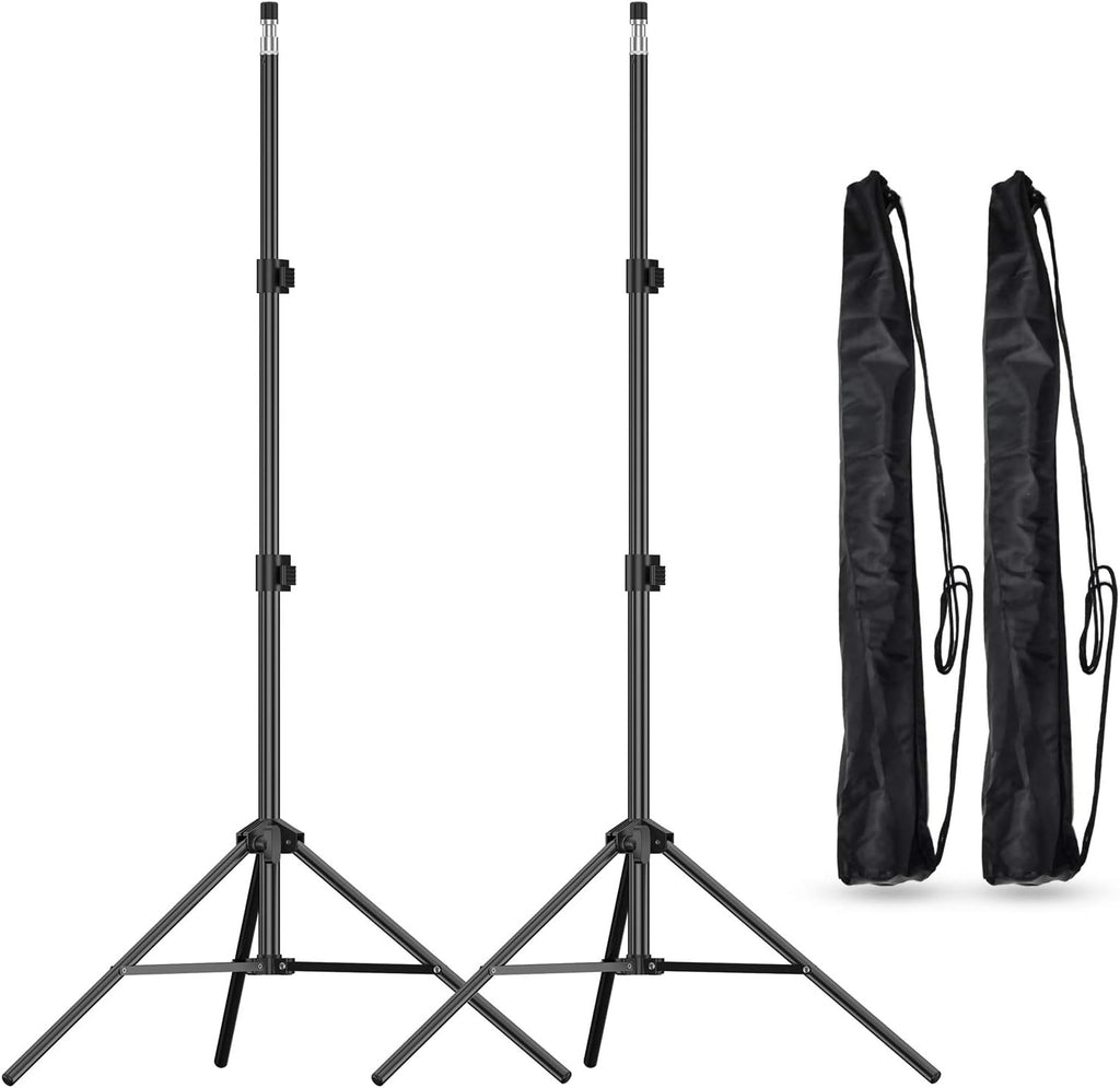 7 Ft Portable Light Stand with Carry Case, 2 Pack G385