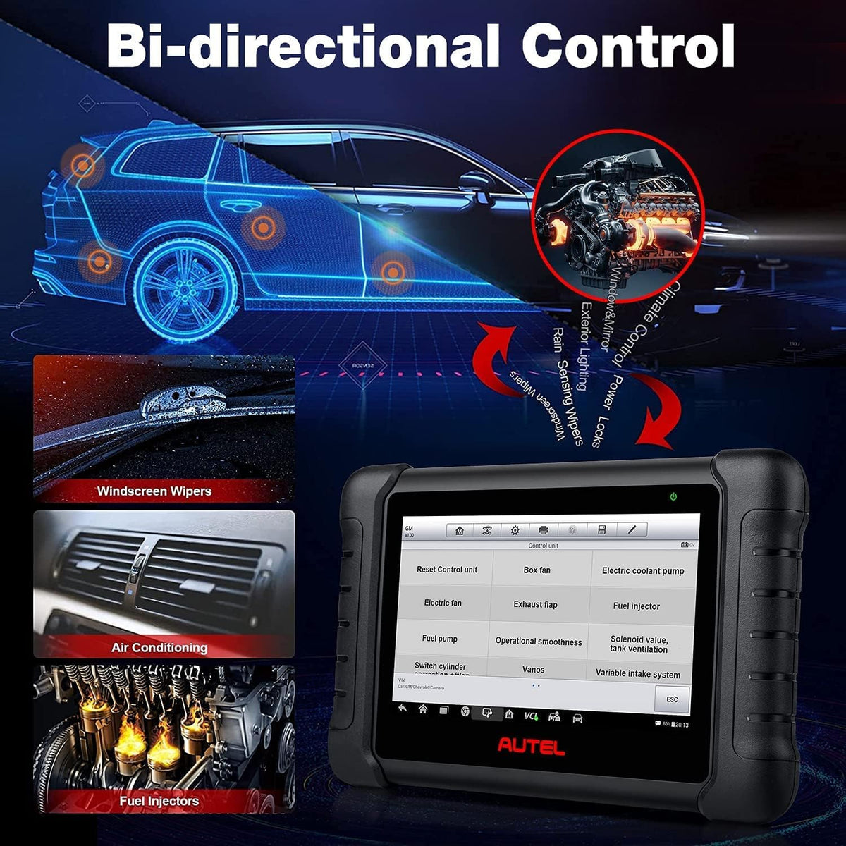 2022 Newest Car Diagnostic Scan Tool with Advanced Bi-Directional Control, All Systems Diagnosis, 30+ Service S196