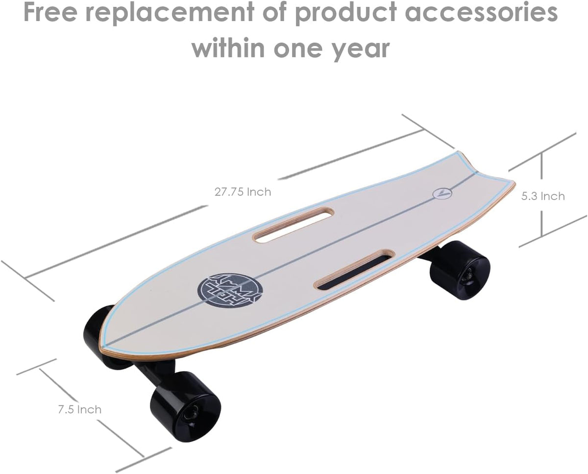 Electric Skateboard with Remote Control, 350W Hub-Motor, 13 MPH Top Speed, 5.5 Miles Range V7238