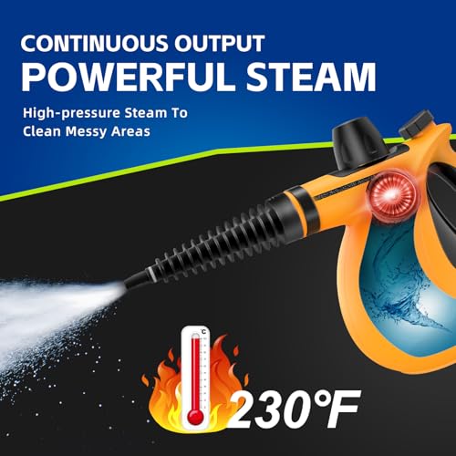Handheld Pressurized Multi-Surface Steam Cleaner with 11pcs Accessories E331188