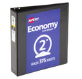 Black 2" Round Ring Binder M10091