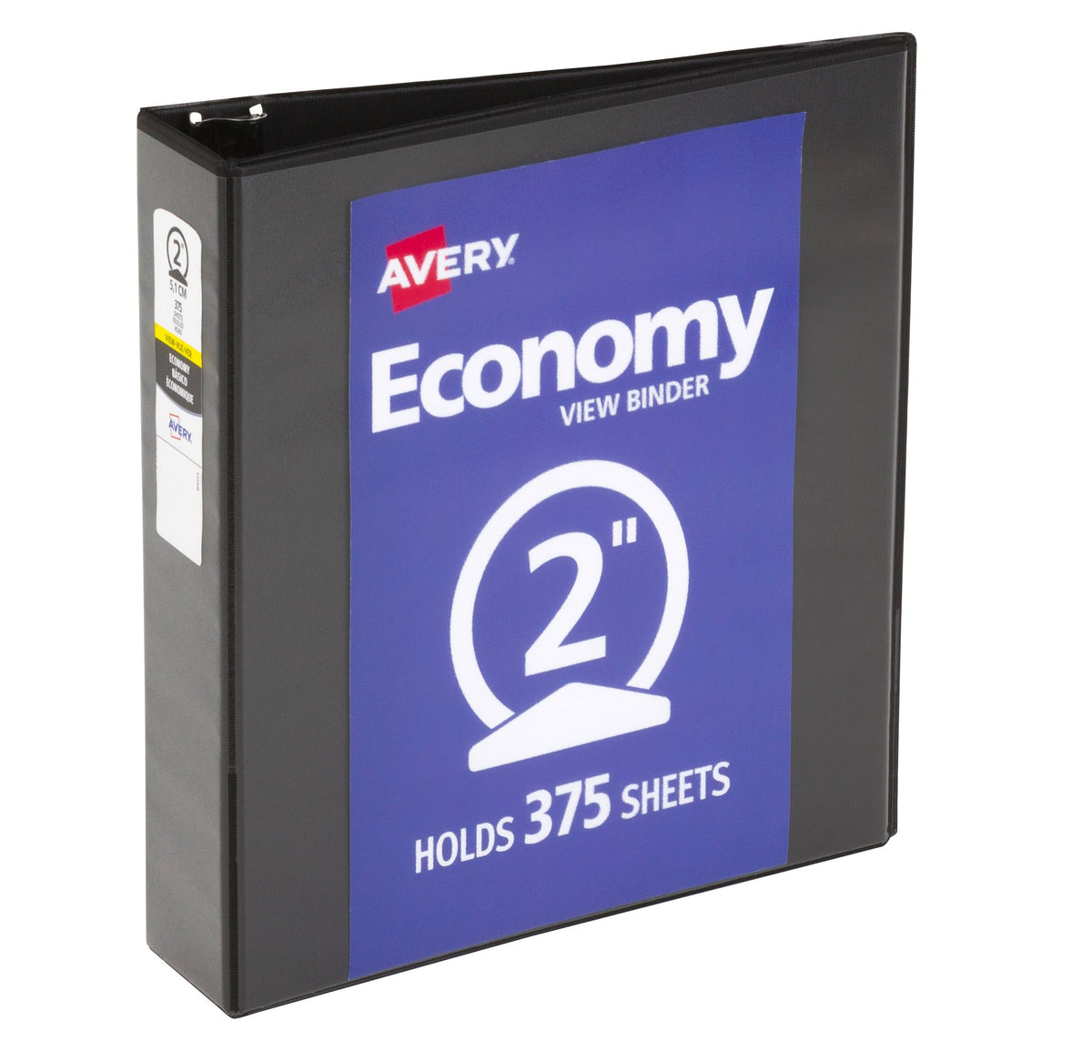 Black 2" Round Ring Binder M10091