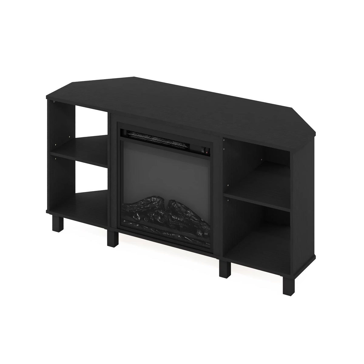 Corner Fireplace TV Stand with Metal Leg for TV up to 55 Inches K62712