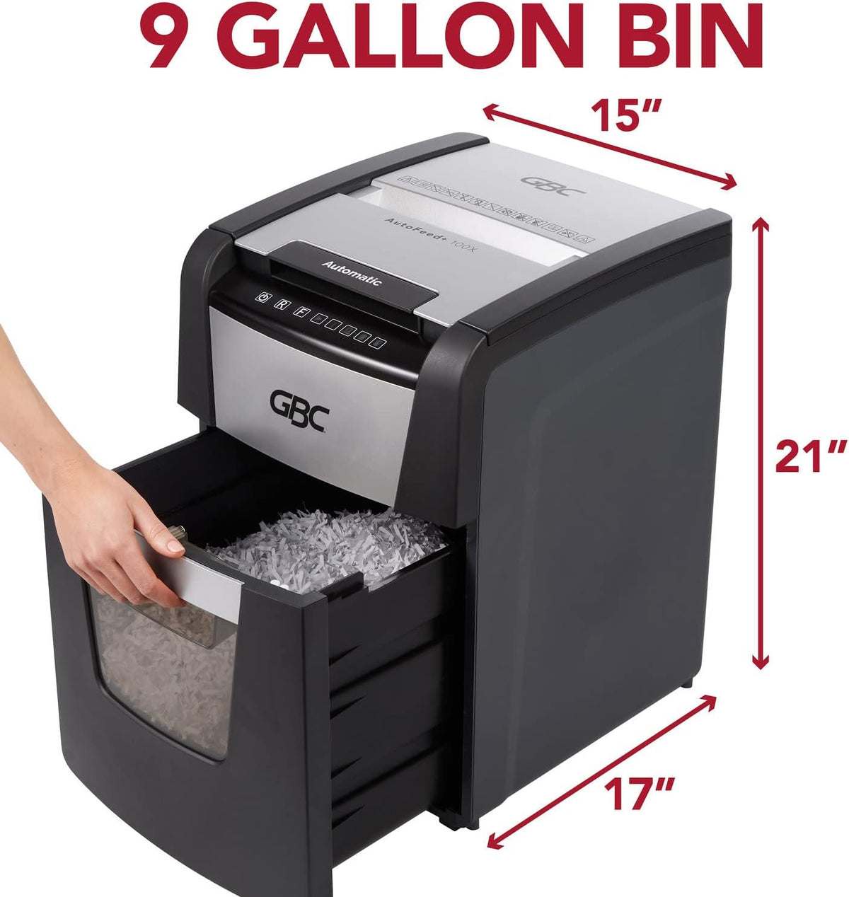 Auto Feed 100 Sheet Super Cross-Cut Paper Shredder N407