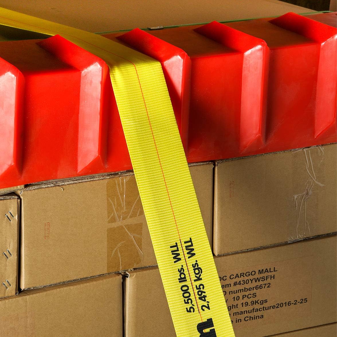 2 Winch Straps, 4 x30' Flatbed Trailer Tie-Downs with Flat Hooks T86608