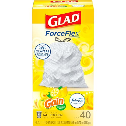 13 Gallon White Drawstring Trash Bags, 110 Count R8788