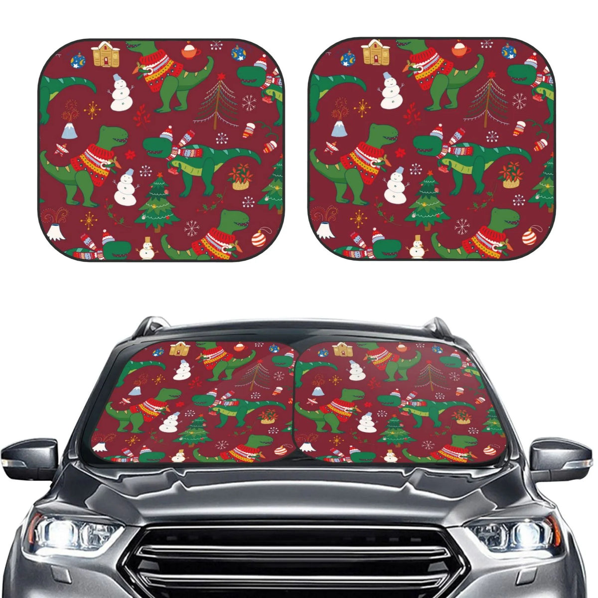 Windshield Sun Shade 2 Pack Foldable Car Sunshade D975