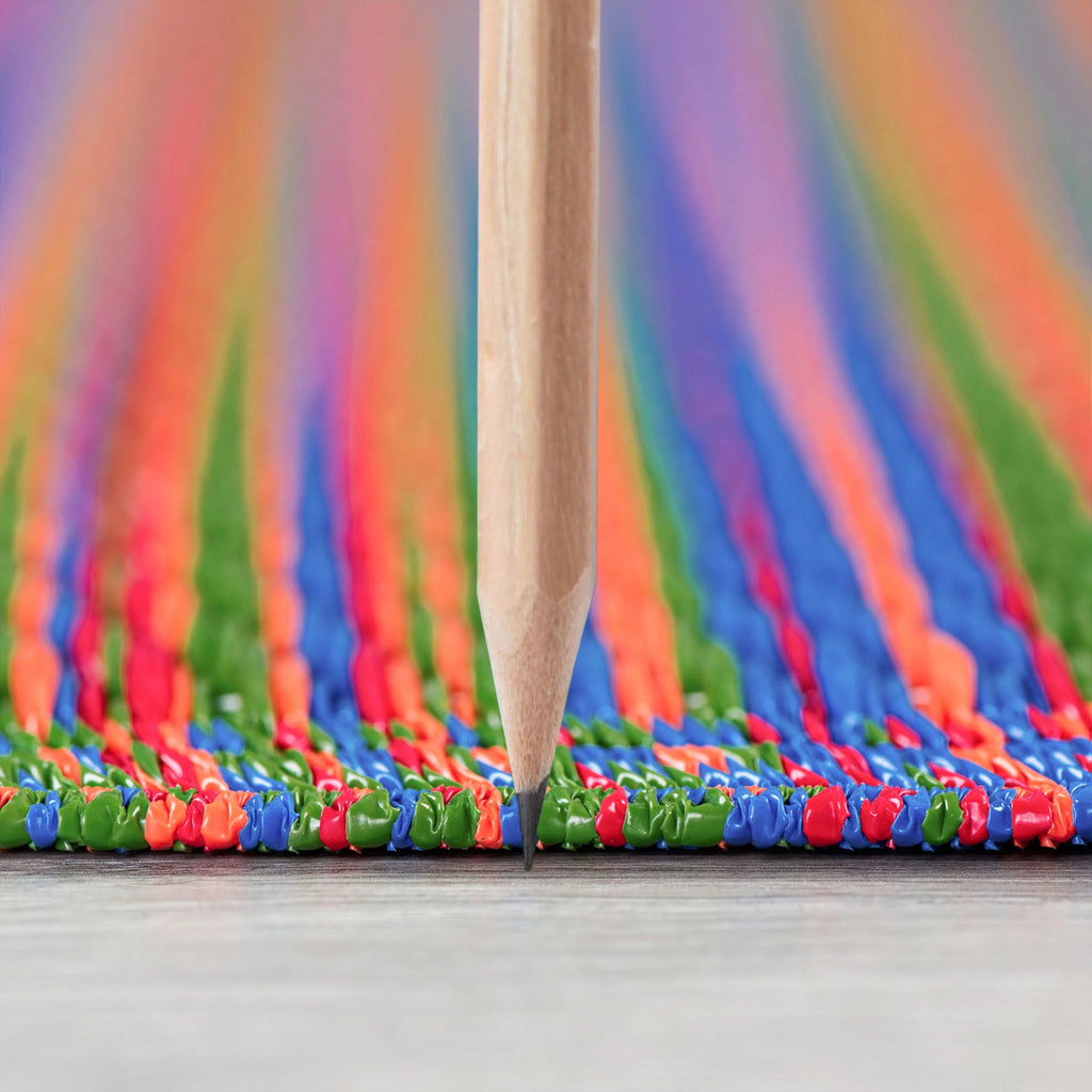 6x9 Waterproof Reversible Plastic Straw Outdoor Rug N41351