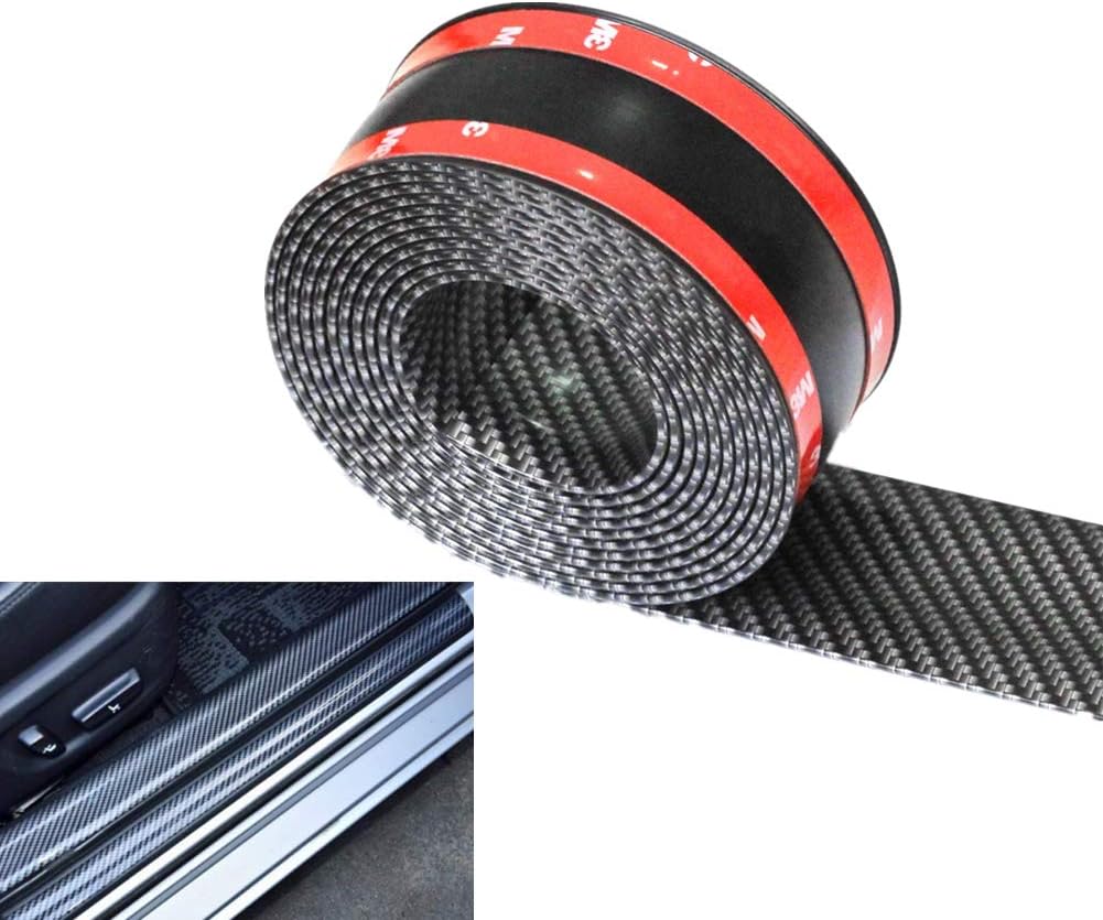 Carbon Fibre Car Door Sill Guards Protector 3x250cm Pack of 2 E159