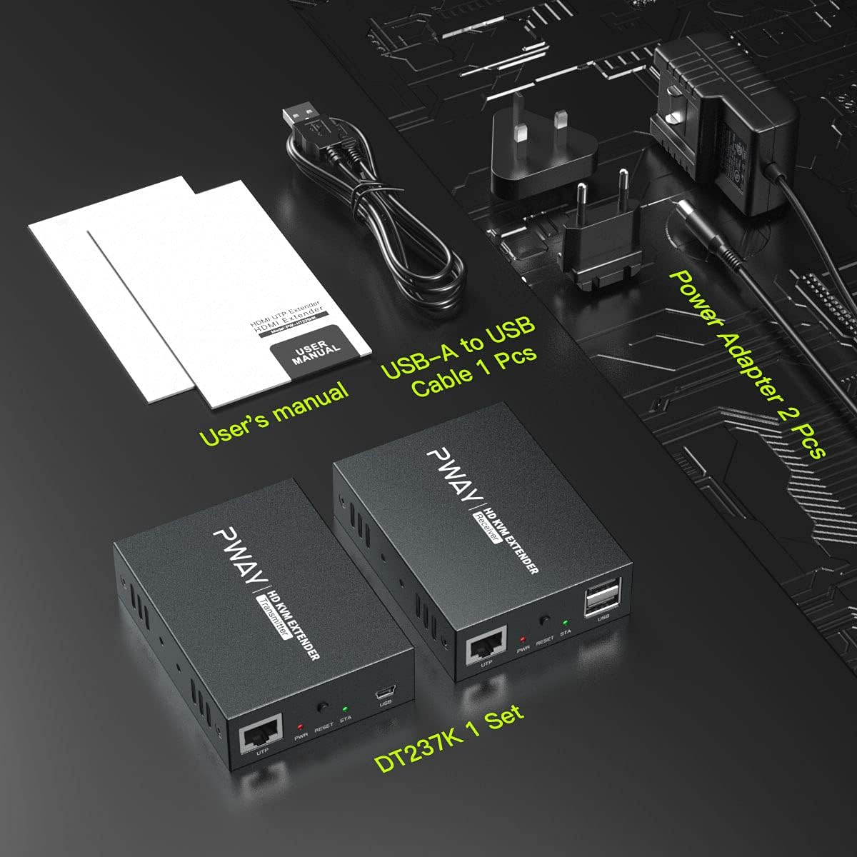 HDMI KVM USB Extender 492ft/150m over Cat5e/6/7 1080P S287