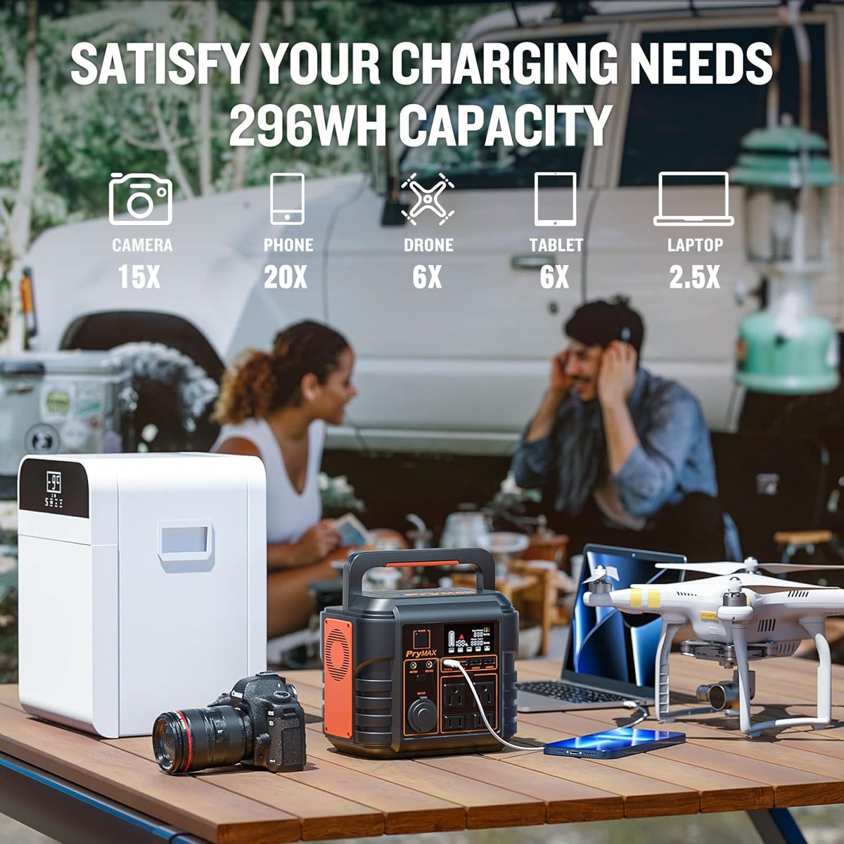 Portable Power Station 330W 296WH Lithium Battery Solar Generator L9181
