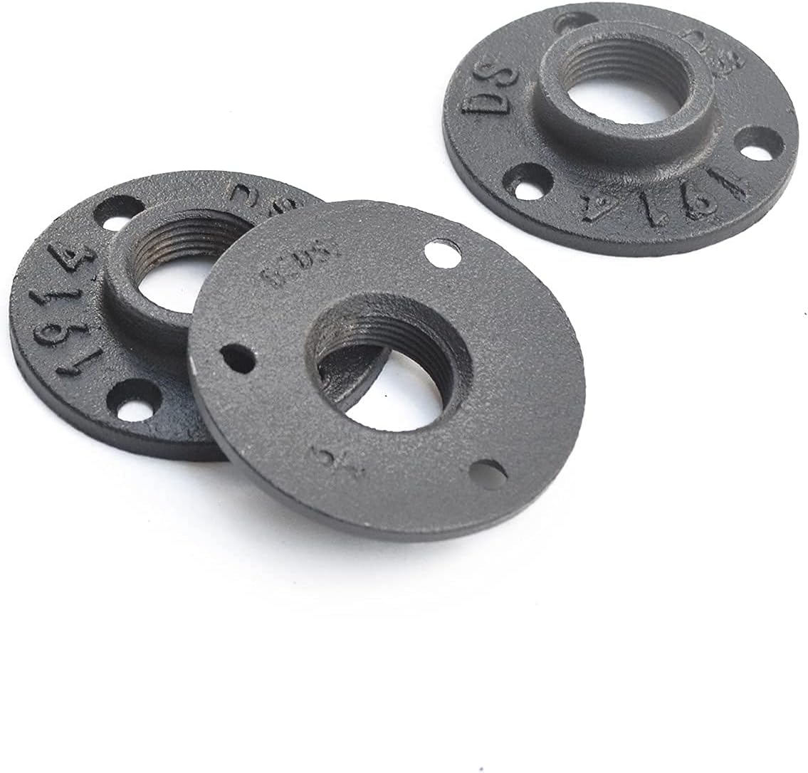 Black Industrial Wall Mount Pipe Handrail L85651