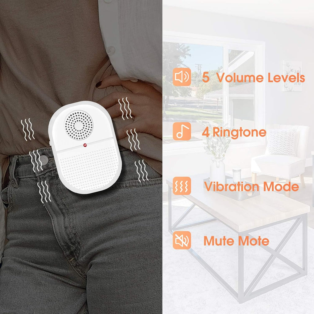 Wireless SOS Call Button Vibration Pager Nurse Calling Alert System R730410