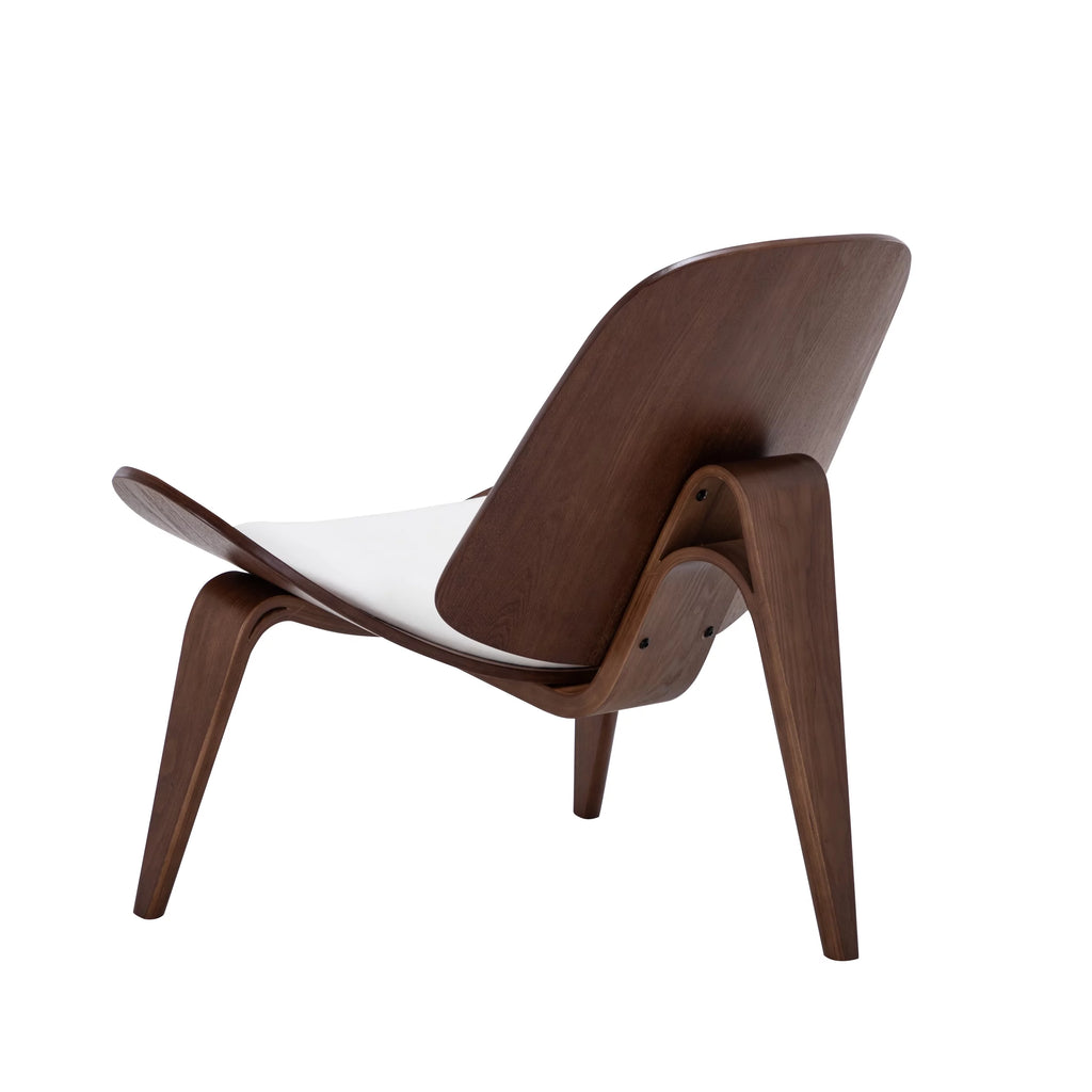 White Faux Leather Armless Accent Chair L3092