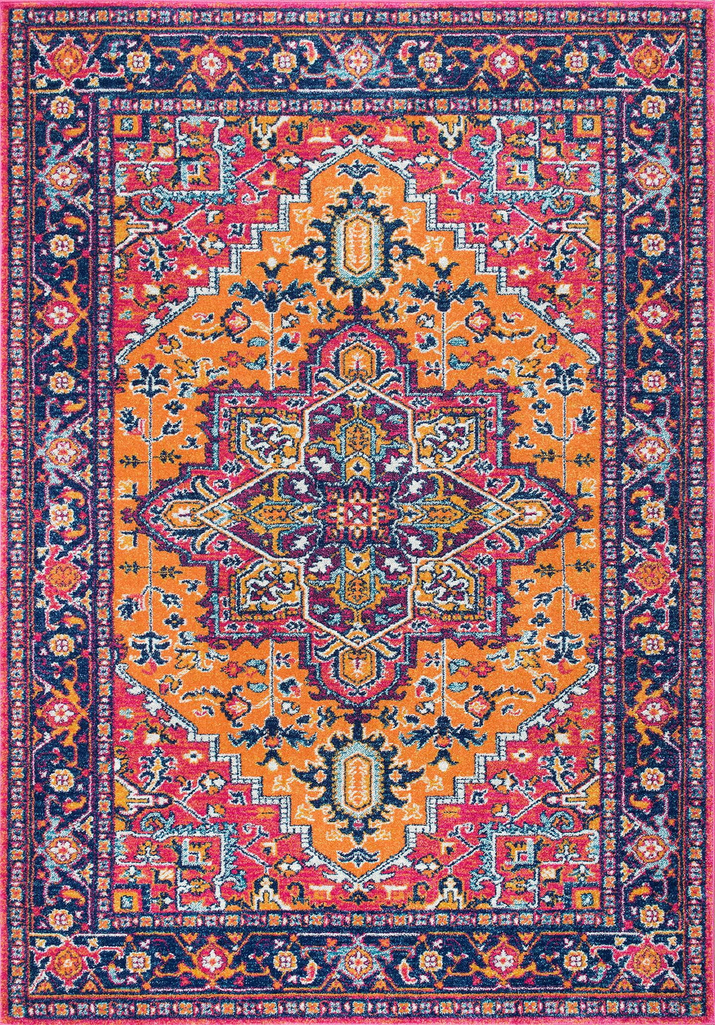 Orange Persian Accent Rug 3' x 5' F578