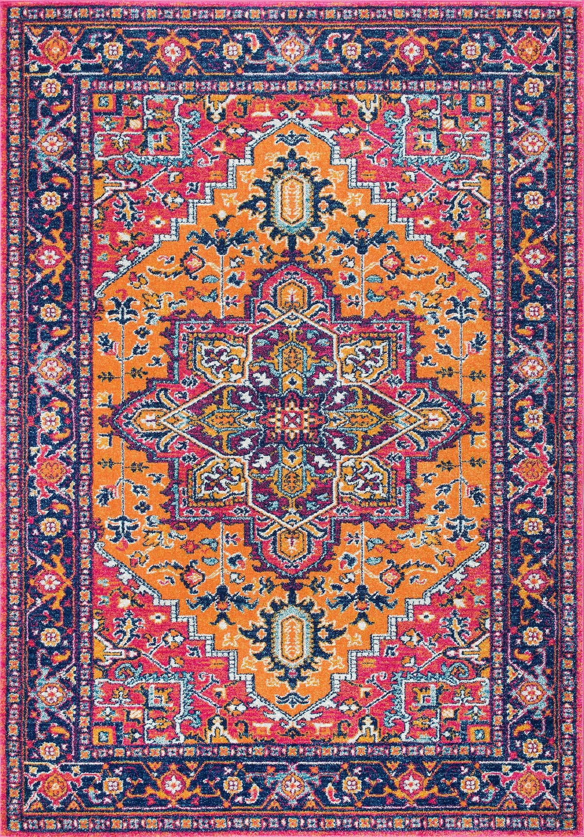Orange Persian Accent Rug 3' x 5' F578