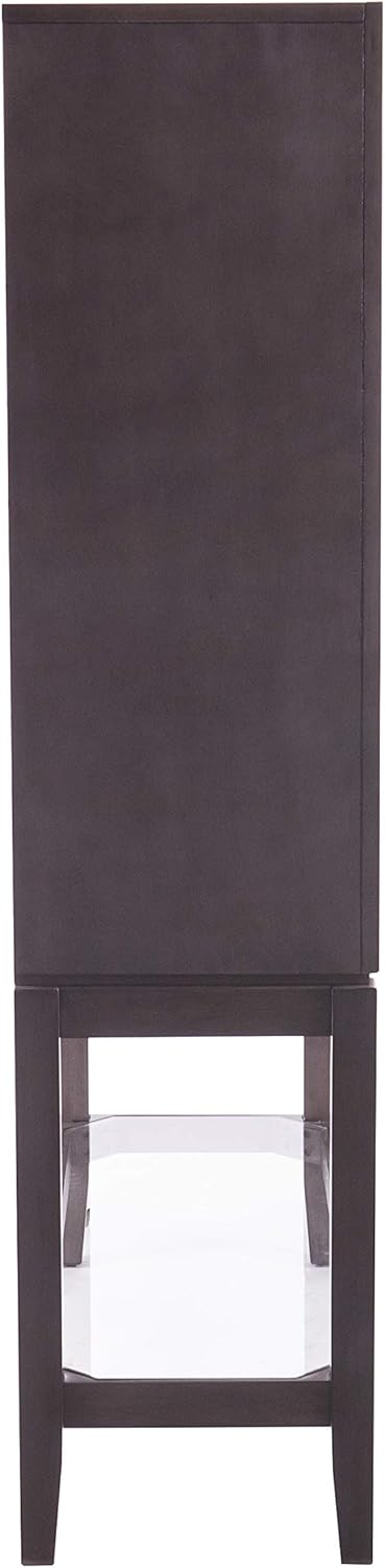 Gray Storage Hutch Bar Cabinet V637