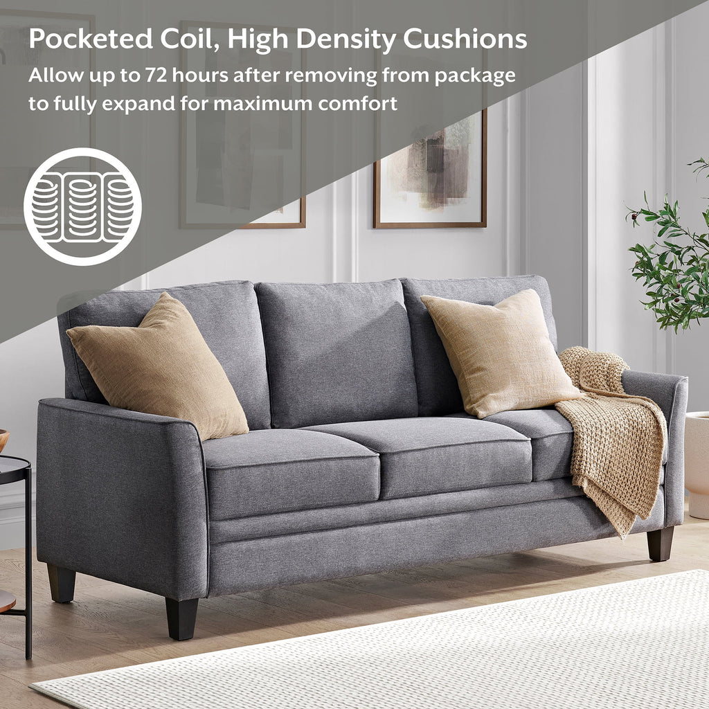 Black 3 Seat Sofa Z874387