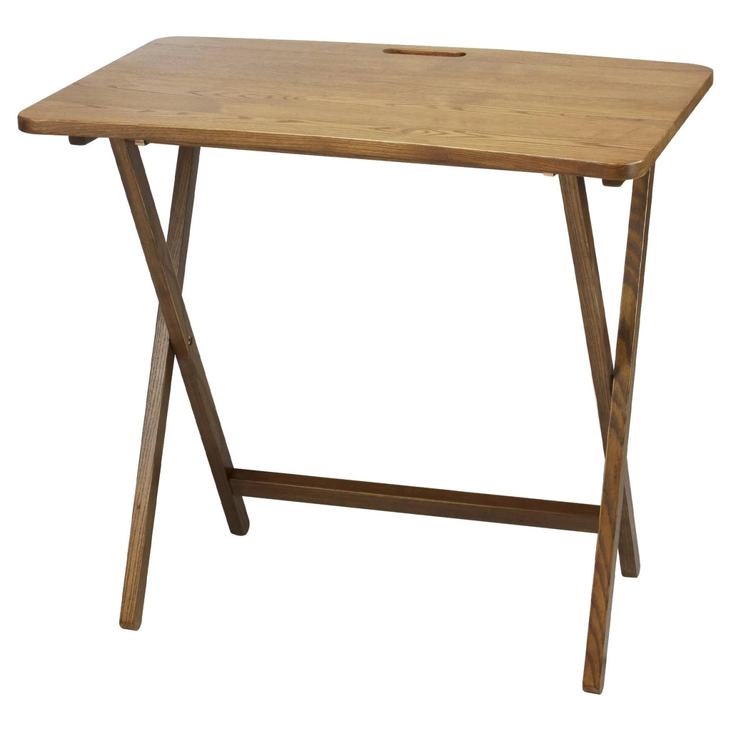 Solid American Red Oak Folding Table Q65269