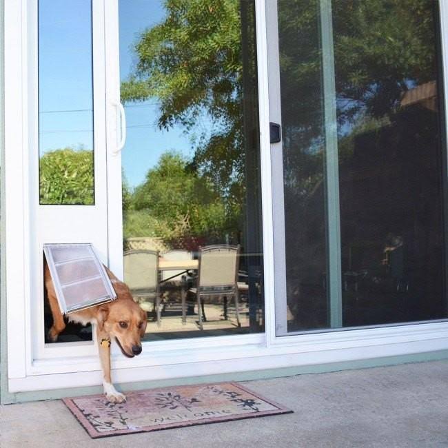 Bronze Frame Medium Flap Pet Door Thermo Panel H57306