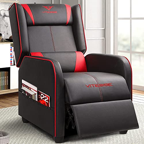 Blue PU Leather Gaming Recliner Chair M7869