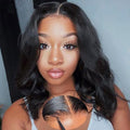 14 Inch Body Wave Lace Front Human Hair Wig A5430