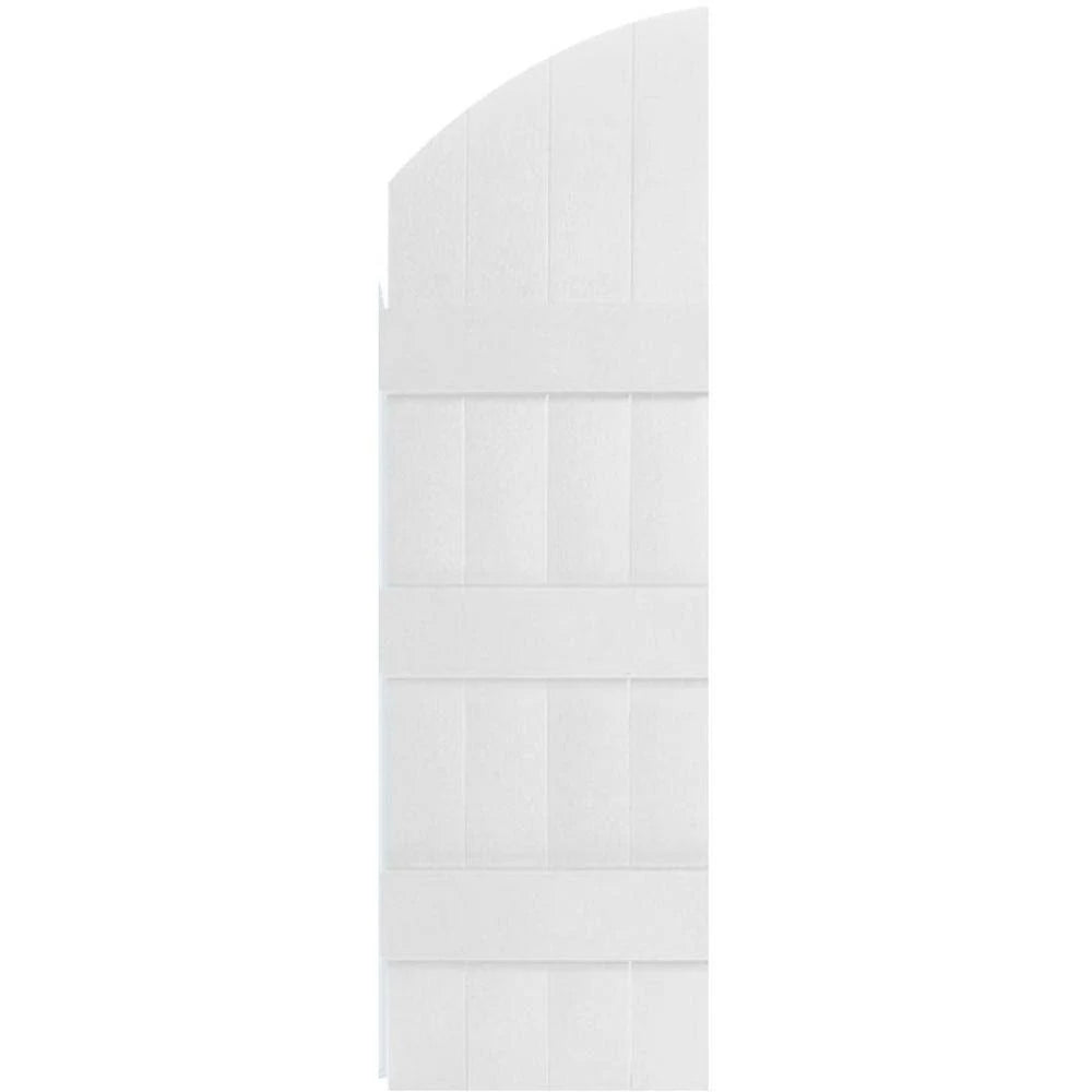 Vinyl Board-n-Batten Shutters with Archtop B65389