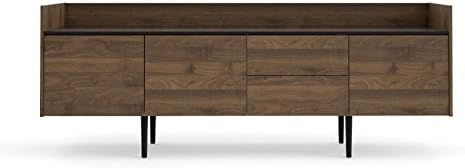 Walnut and Black Sideboard Cabinet with 2 Drawer and 3 Door E139982