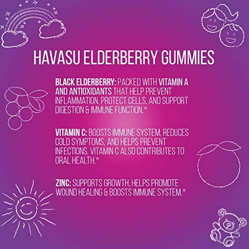 Elderberry Gummies 120 Gummies M990
