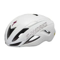 Matte Gloss Metallic White Maroon Bicycle Helmet P617