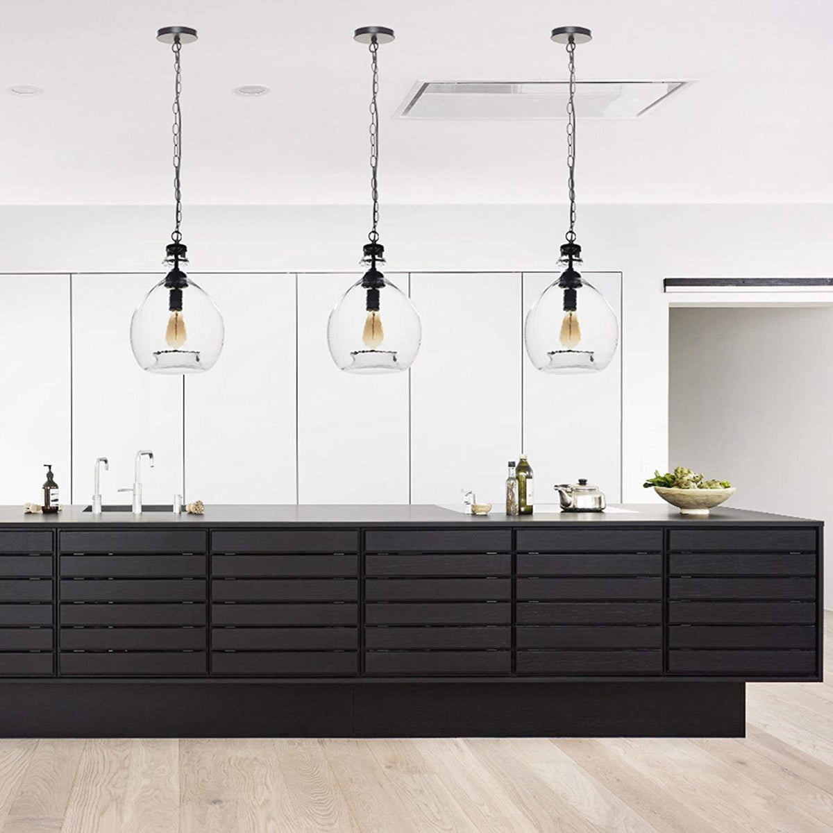 Hand Blown Glass Pendant Light I9611