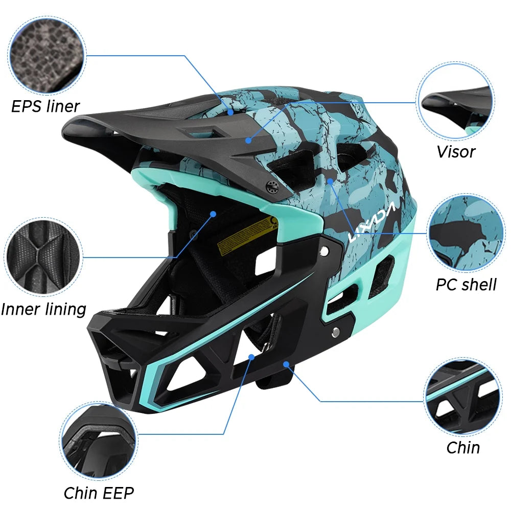 Adult Mountain Bike Helmet with Visor, 31 Vents P382118