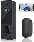 Wireless 1080P HD Video Doorbell with Chime, 2-Way Audio, Night Vision, IP65 Weatherproof, Pack of 2 J597173